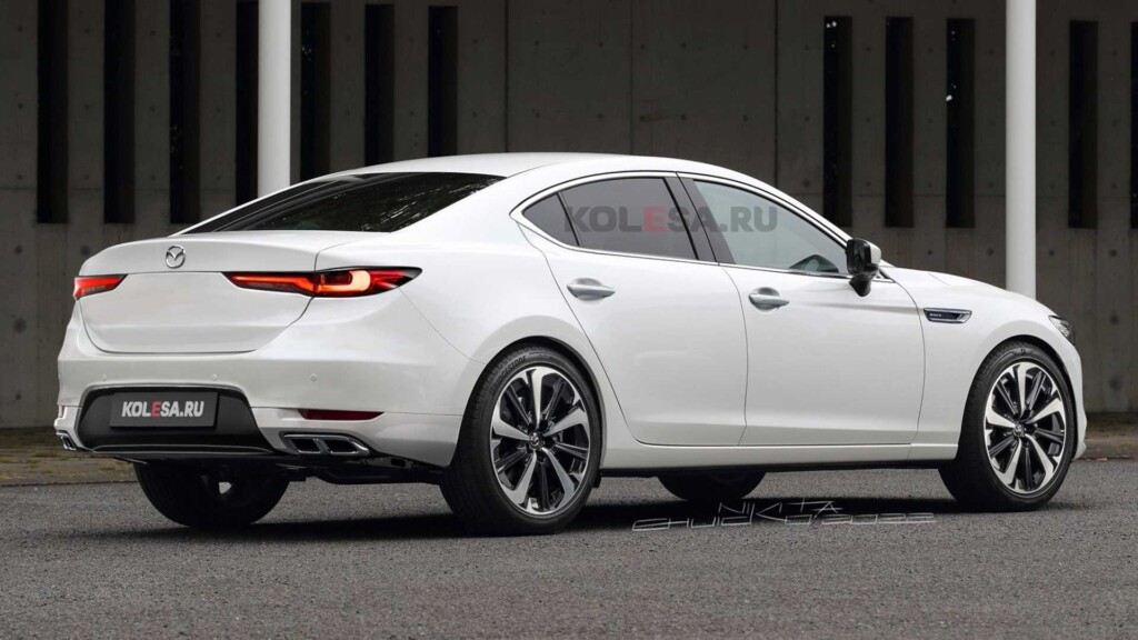 Mazda 6 2025 показали на неофициальной визуализации