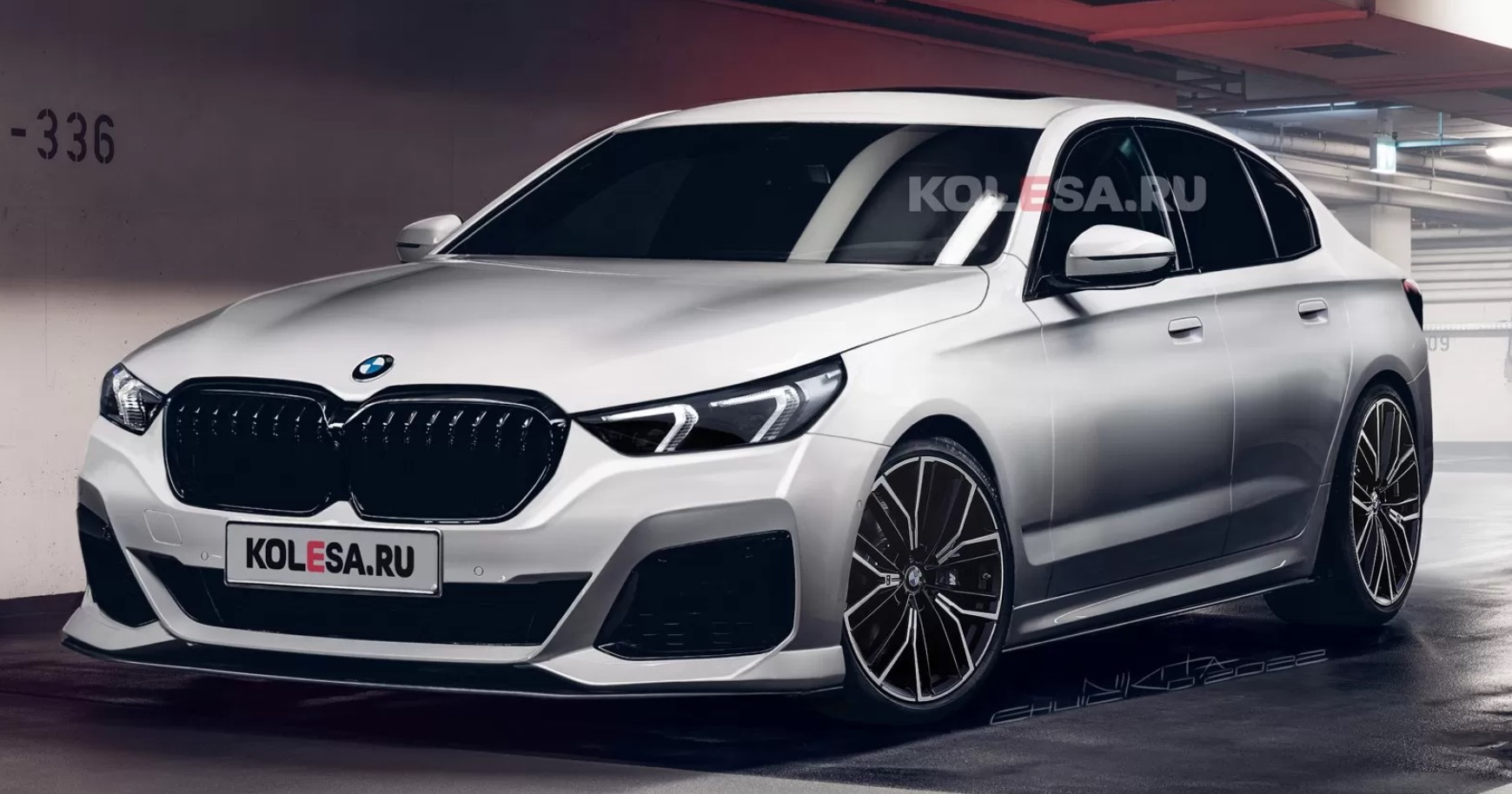 BMW 5Series 2023 нового поколения показан на рендерах