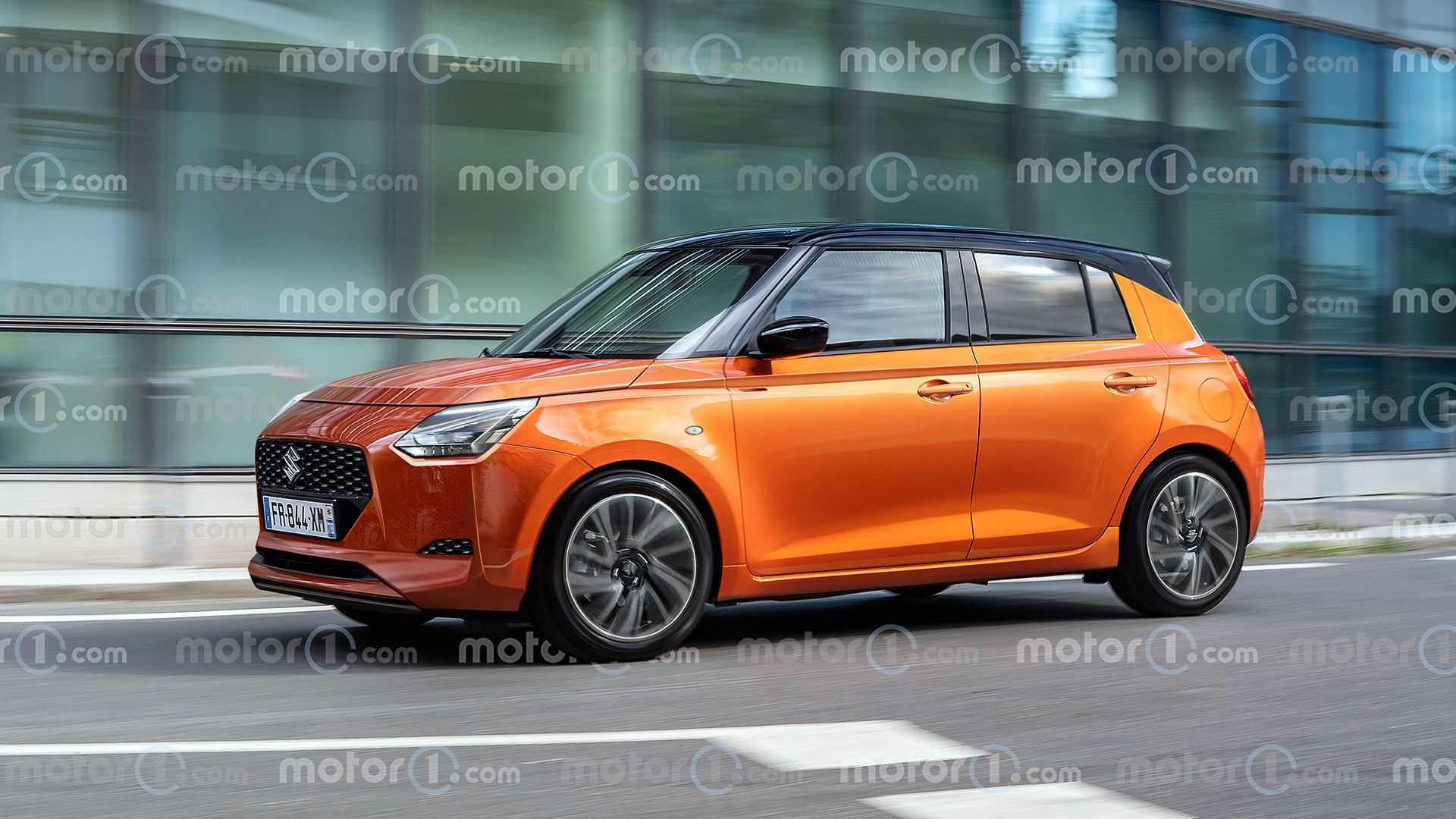 Suzuki Swift 2025 раскрыли полностью на рендере