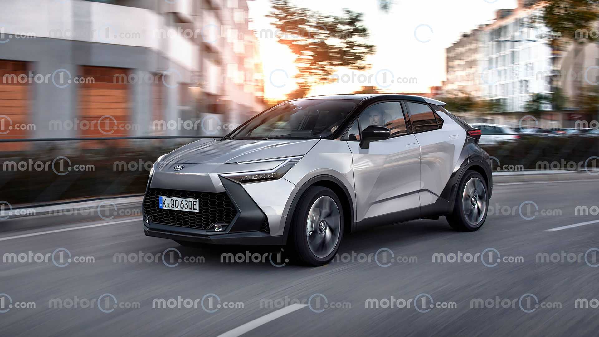 Toyota CHR 2024 показали на неофициальных рендерах