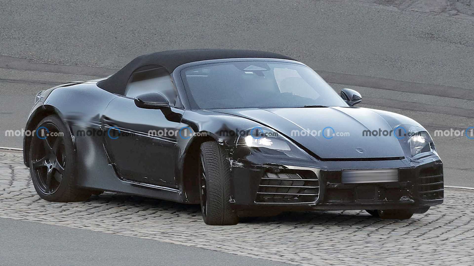 Porsche 718 Boxster EV 2025 впервые замечен на тестах