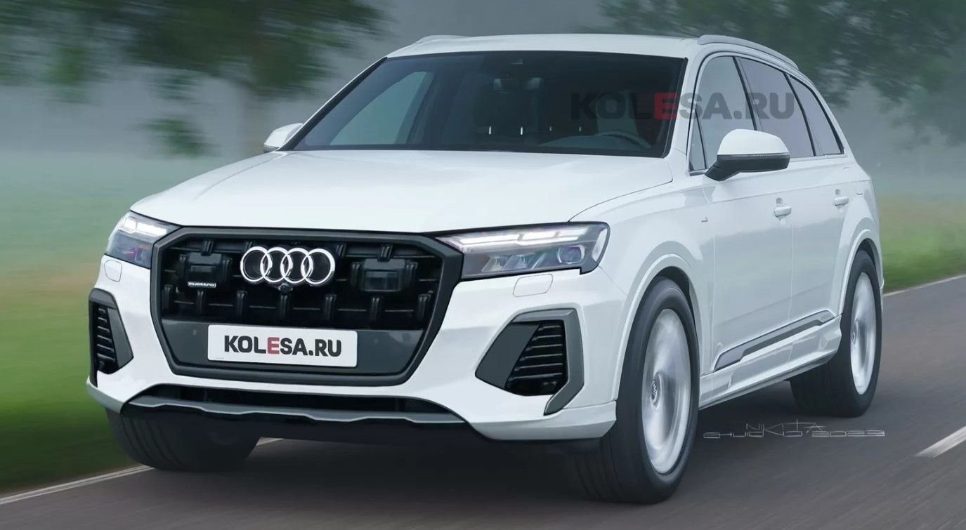 Audi Q7 2024 на визуализациях показана обновленная вариация