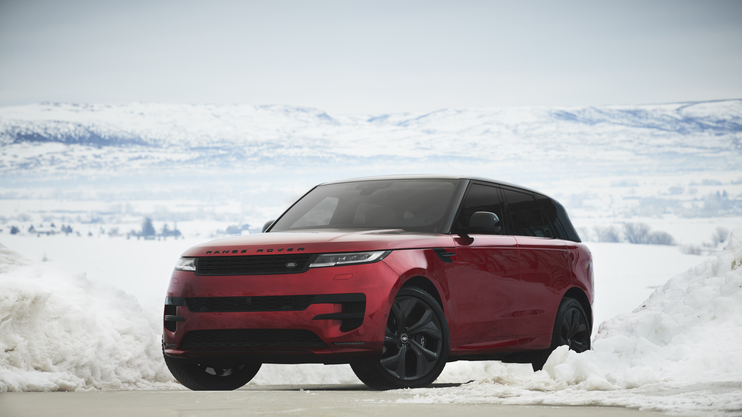 Range Rover Sport зимний дрифт