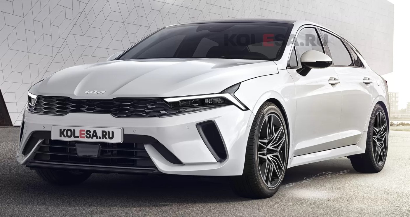 Kia K5 2024 опубликованы рендеры обновленной версии