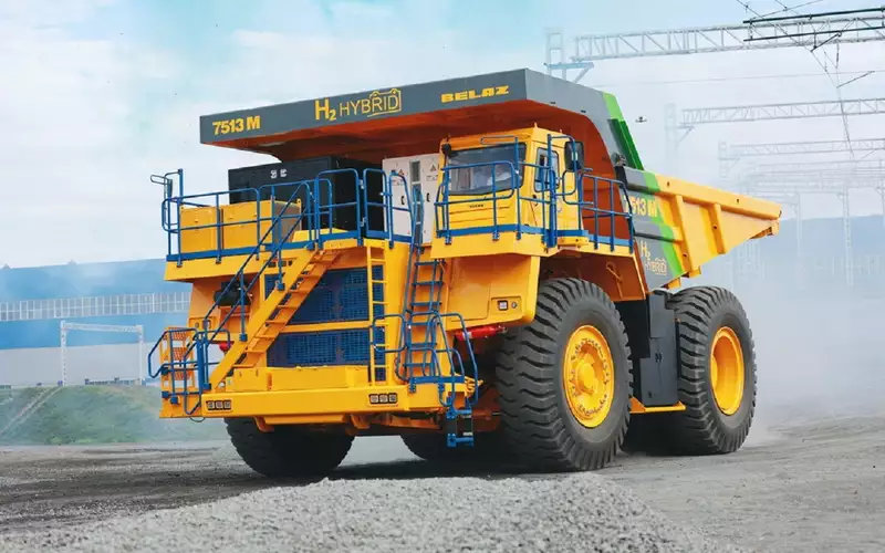 Дебютировал БЕЛАЗ-7513М, работающий на водороде и дизельный BELAZ BX20012