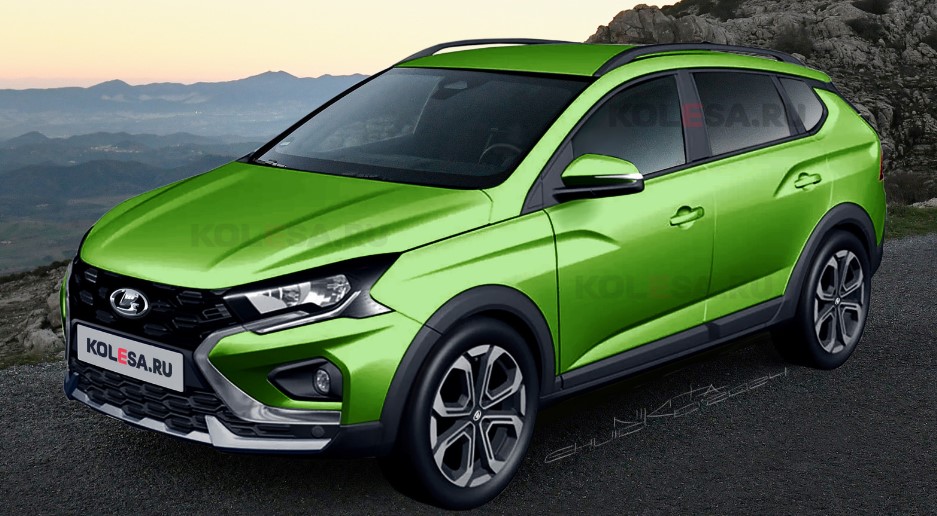 Lada Iskra Cross 2025 показана на неофициальных рендерах
