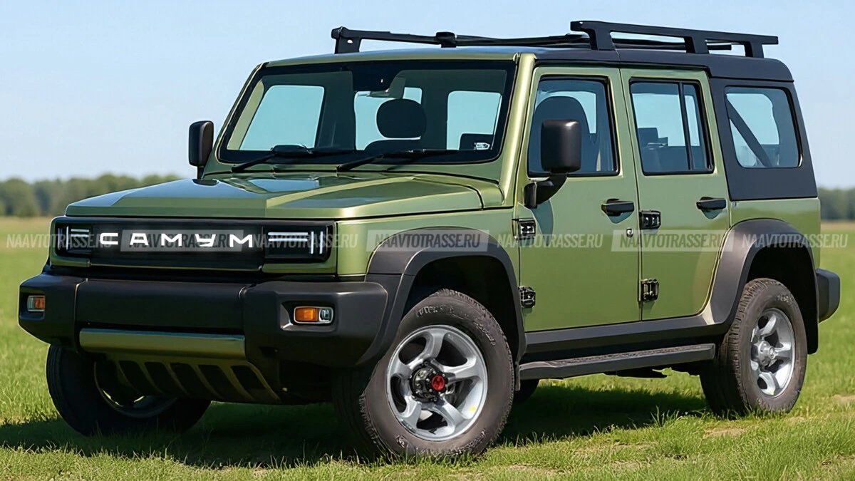 Эскизный проект нового УАЗ-469 Самум 2026 полностью рассекречен: фото внедорожника