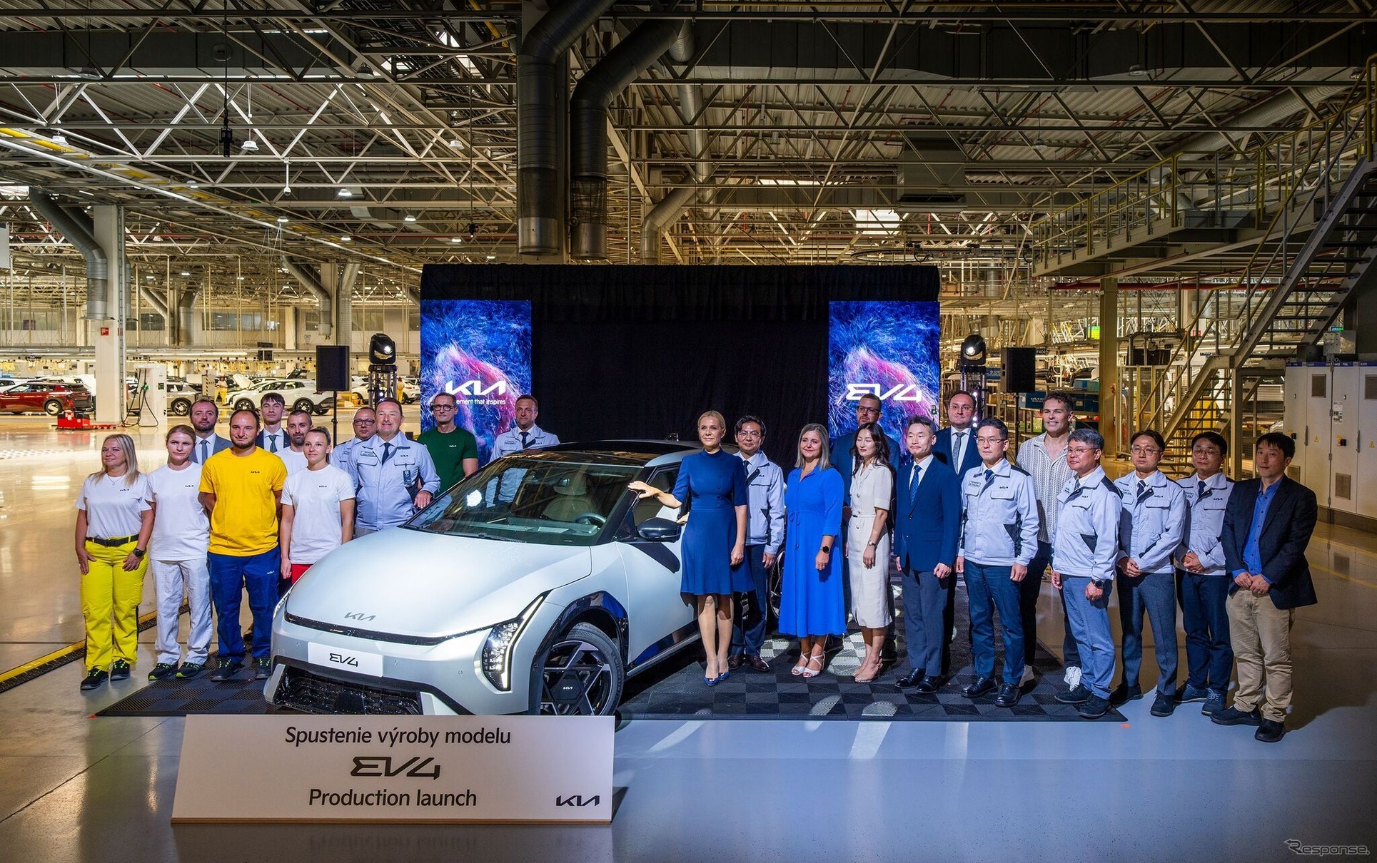 Kia EV4 — первый электромобиль бренда для Европы начали собирать в Словакии: запас хода до 629 км