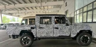 BAW 212 T01 превратился в пикап: китайский «грузовичок» с рамой и дизелем застали на испытаниях