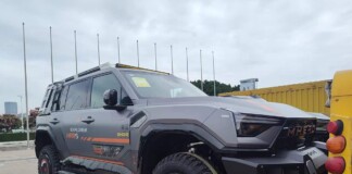 Mengshi M817 Hero: хардкорный гибрид-внедорожник с запасом хода 1365 км показали перед автосалоном в Гуанчжоу