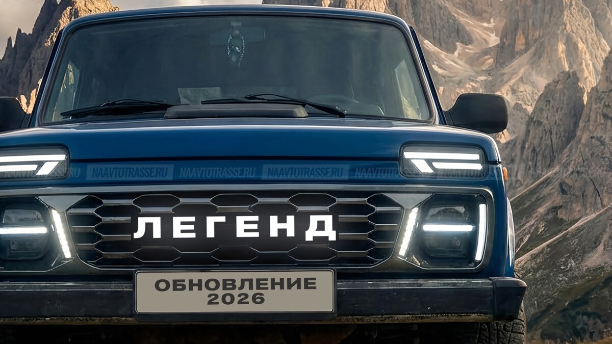 Эскизный проект нового внедорожника Лада Нива Легенд Про 2026 впервые показали в Сети