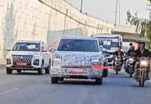 Гибридный внедорожник MG Starlight снова заметили на тестах в Индии. Новинку показали на фото