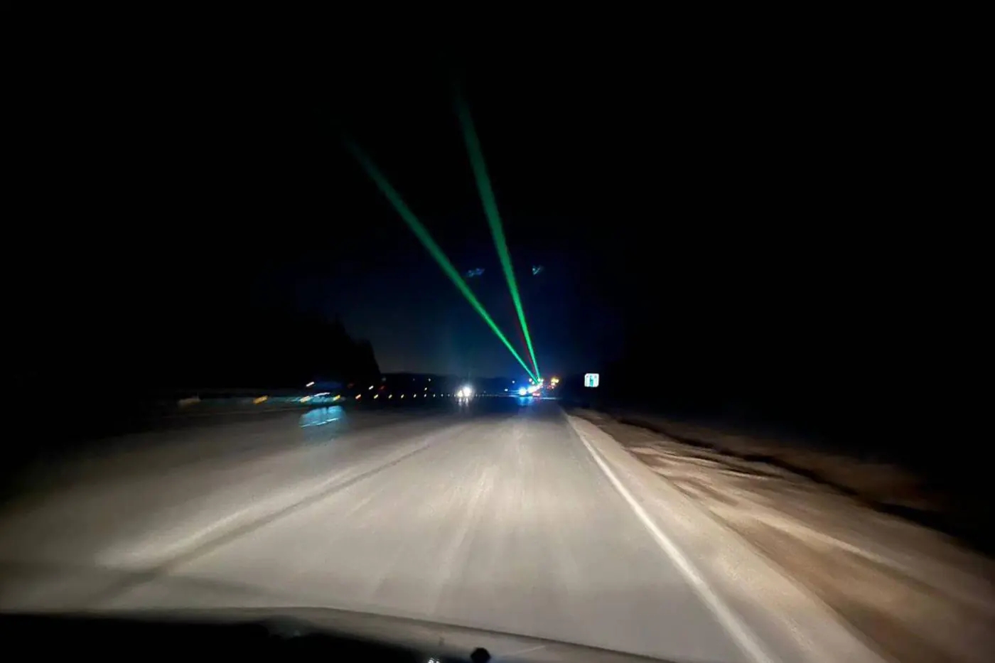 На М1 в Беларуси запустили лазеры против засыпающих водителей