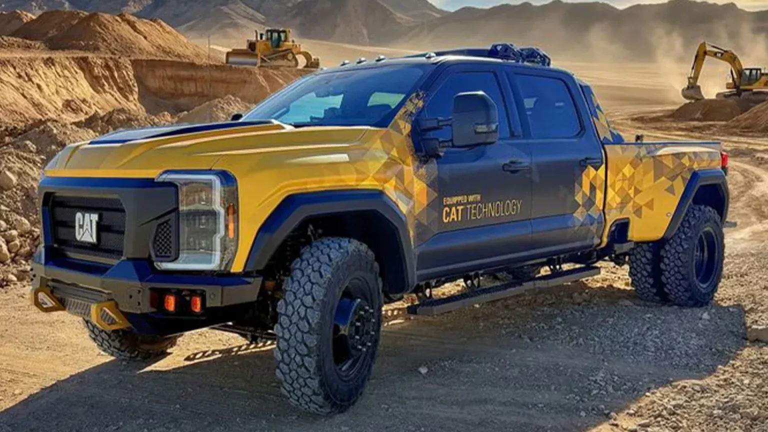 Caterpillar показал пикап на базе Ford Super Duty: купить нельзя
