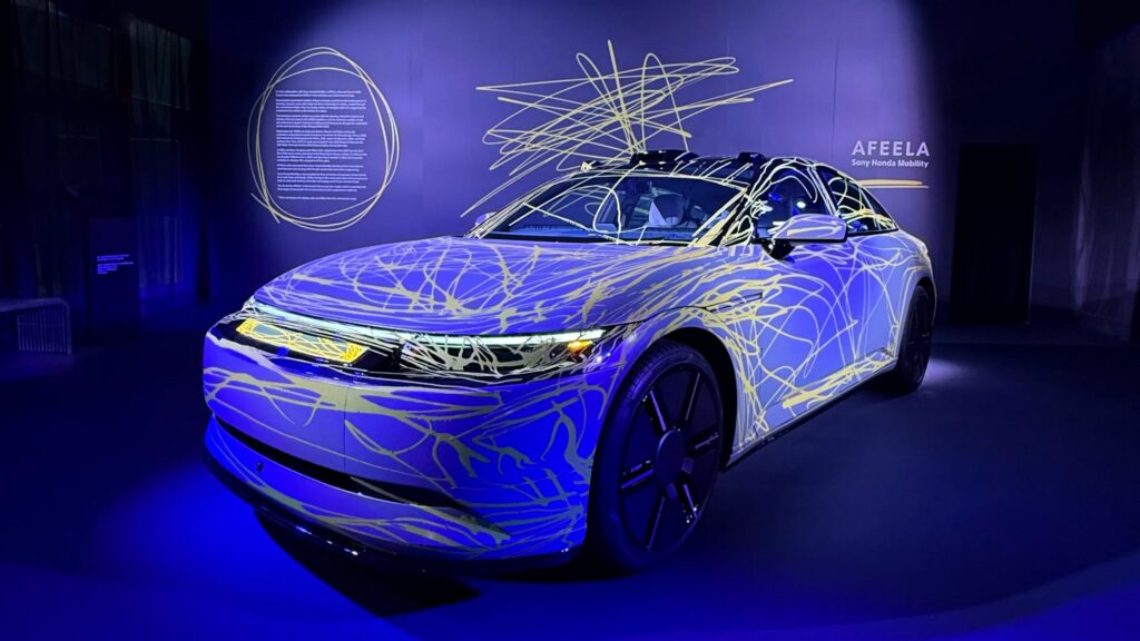 Sony и Honda впервые показали Afeela 1 в образе арт-кара