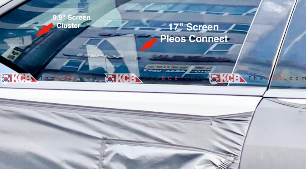 Hyundai готовит Elantra CN8 с 17-дюймовым вертикальным экраном и Pleos Connect на Android Automotive