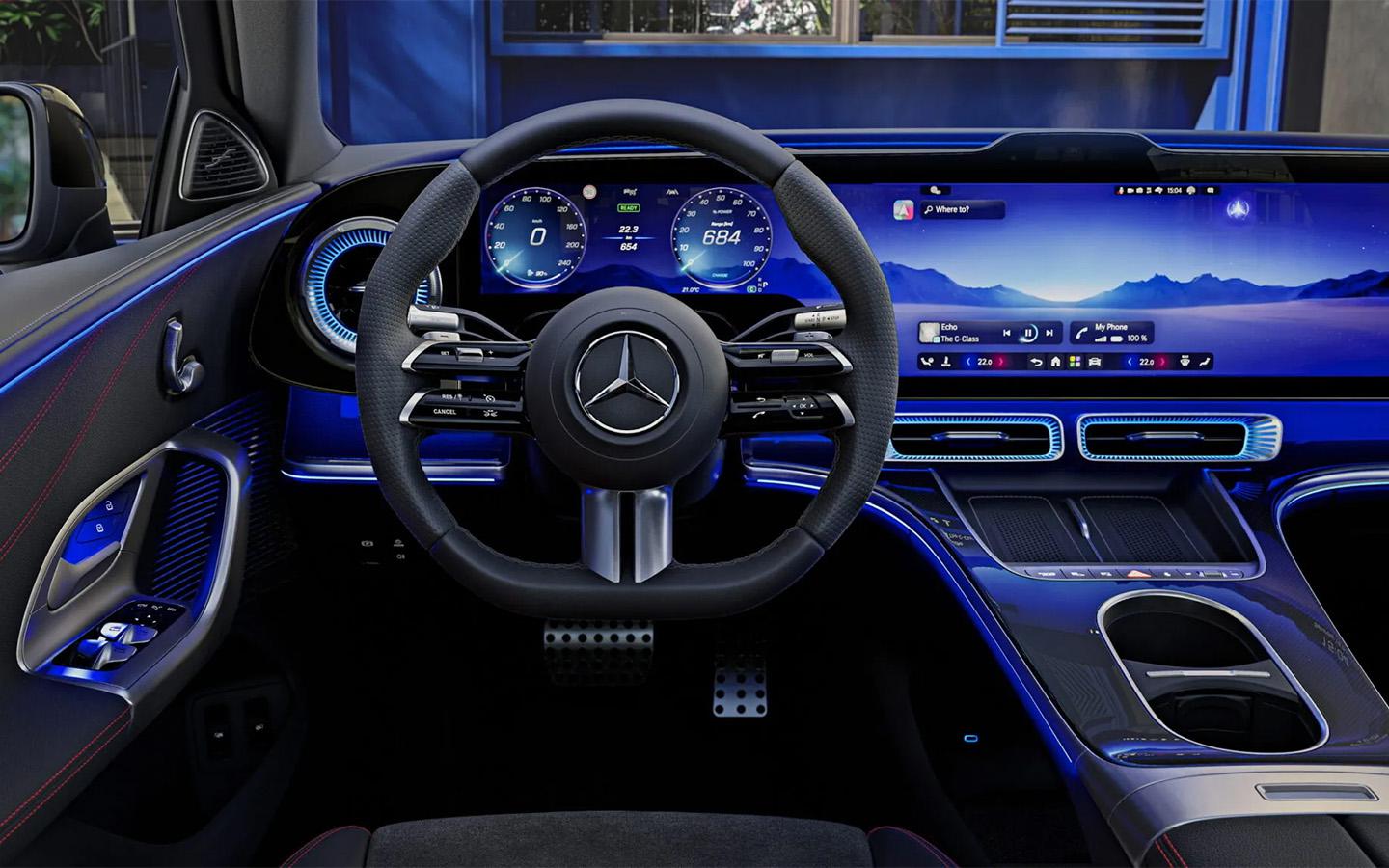 Mercedes-Benz C-класса дебютирует 20 апреля: 673 км хода и 40-дюймовый экран