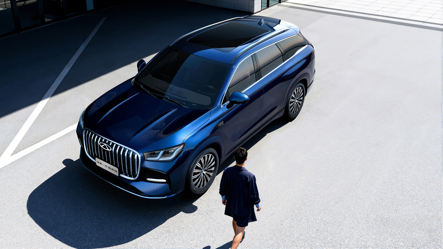 Новый Chery Tiggo 9 дебютирует 22 апреля с мотором на 261 л.с.