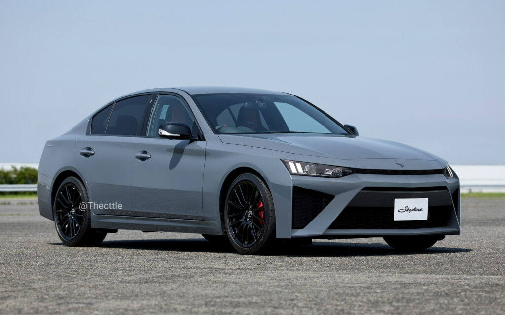 Nissan воскрешает Skyline: рендеры нового седана слили в сеть