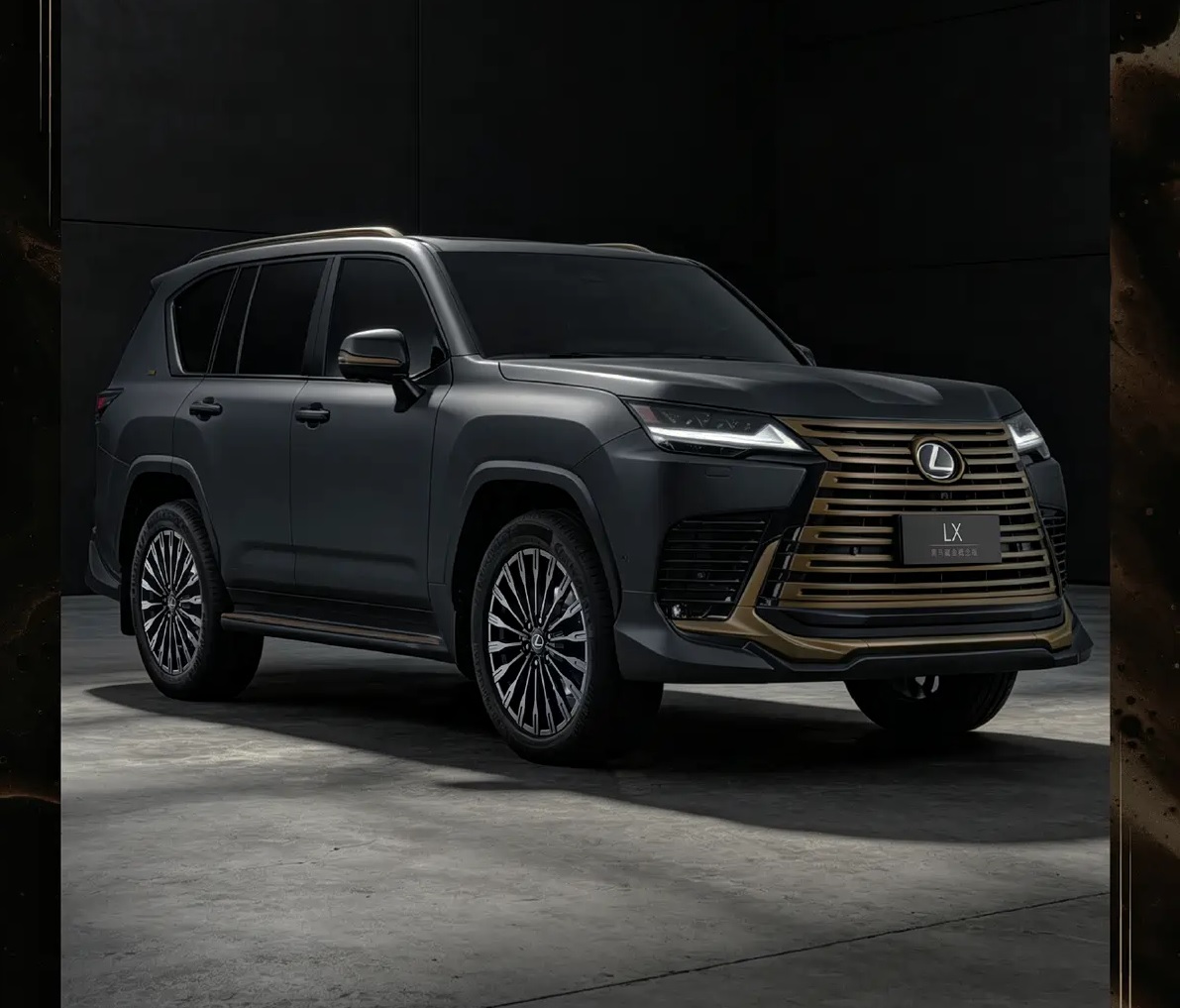 Lexus LX и GX стали чёрно-золотыми: дебют в Пекине