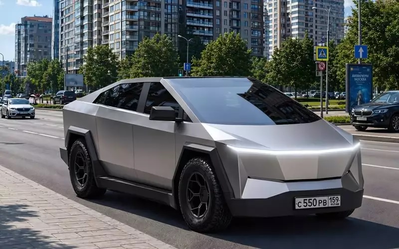 «Руссо-Балтъ» анонсировал новый электрокар С55 в стиле Tesla Cybertruck
