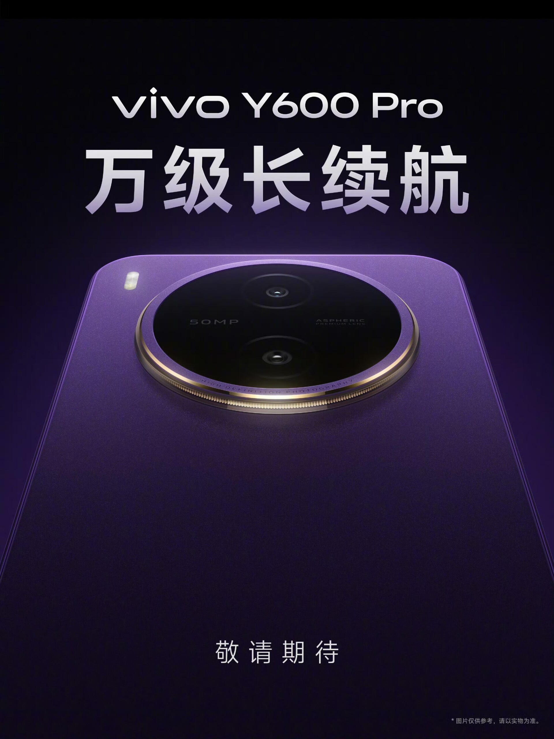 Vivo Y600 Pro с батареей на 10 000 мАч показан на фото