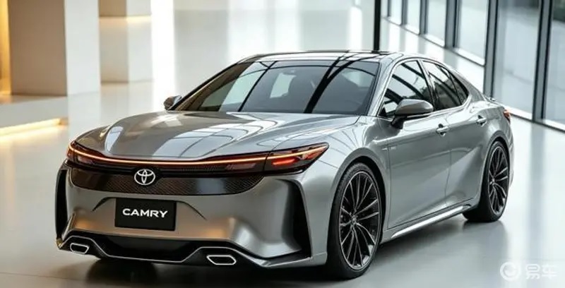Toyota Camry 2026 показана на фото: седан получил активную подвеску PSM