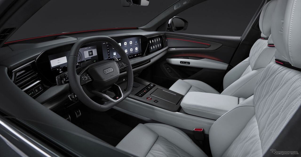 Audi рассекретила салон нового Q9 с умными дверями и крышей за 1,5 кв. м