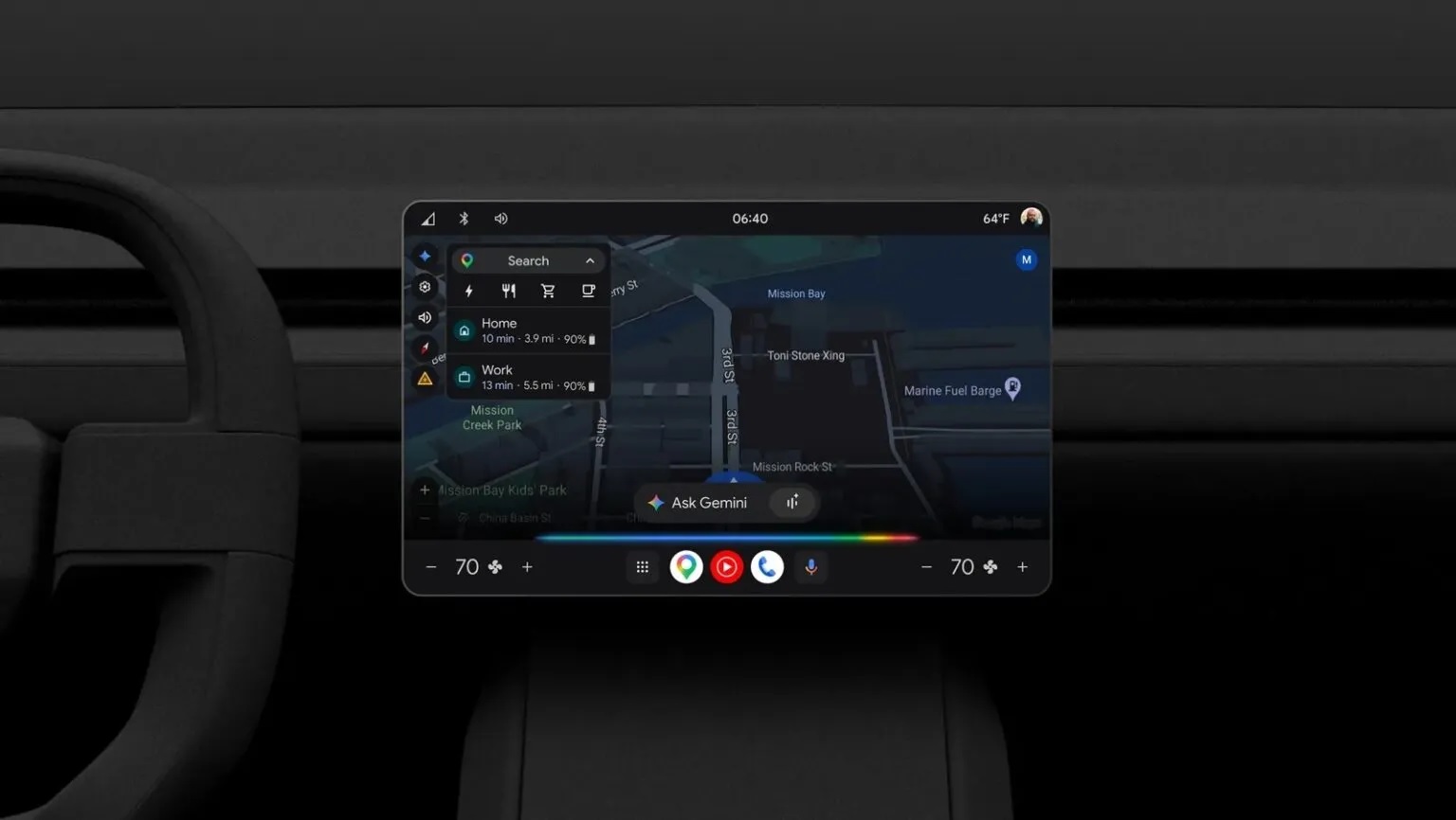 Android Auto обновился: YouTube, Gemini и виджеты для 250 млн авто