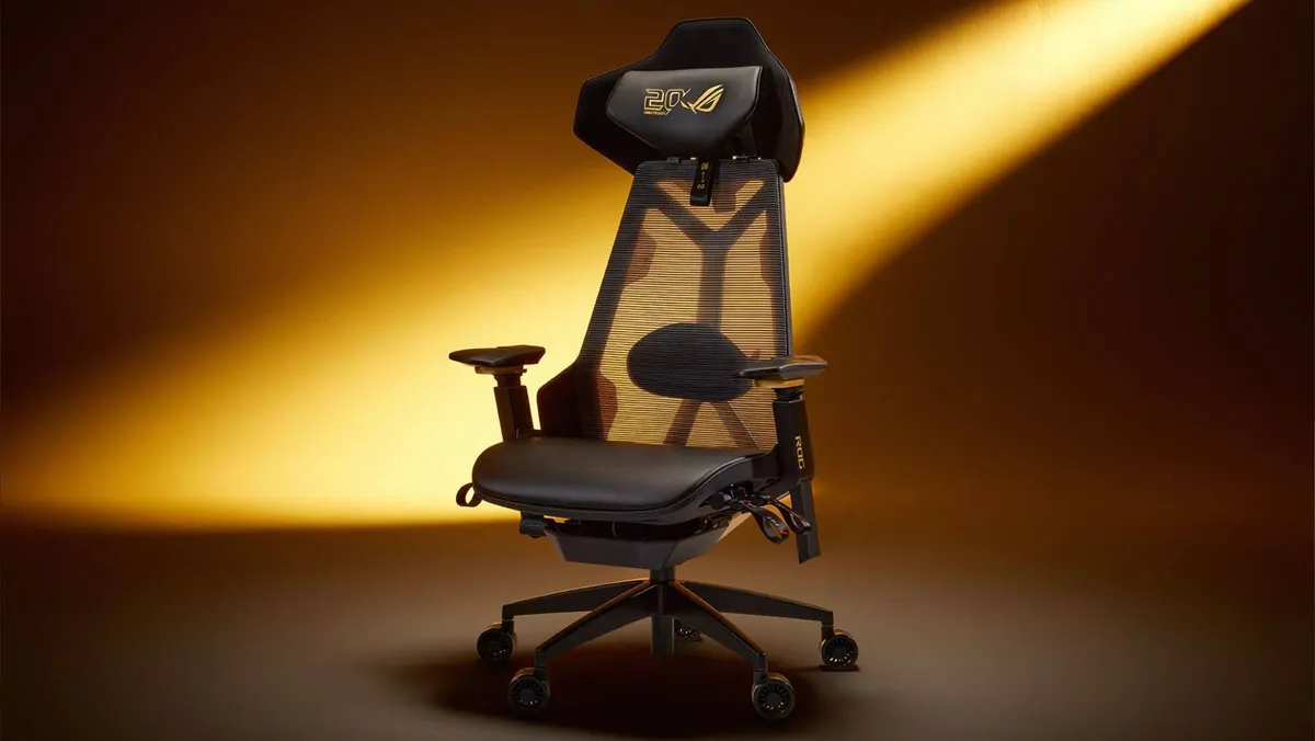 ASUS ROG отмечает 20 лет: золотое кресло Destrier Edition 20 за $899+