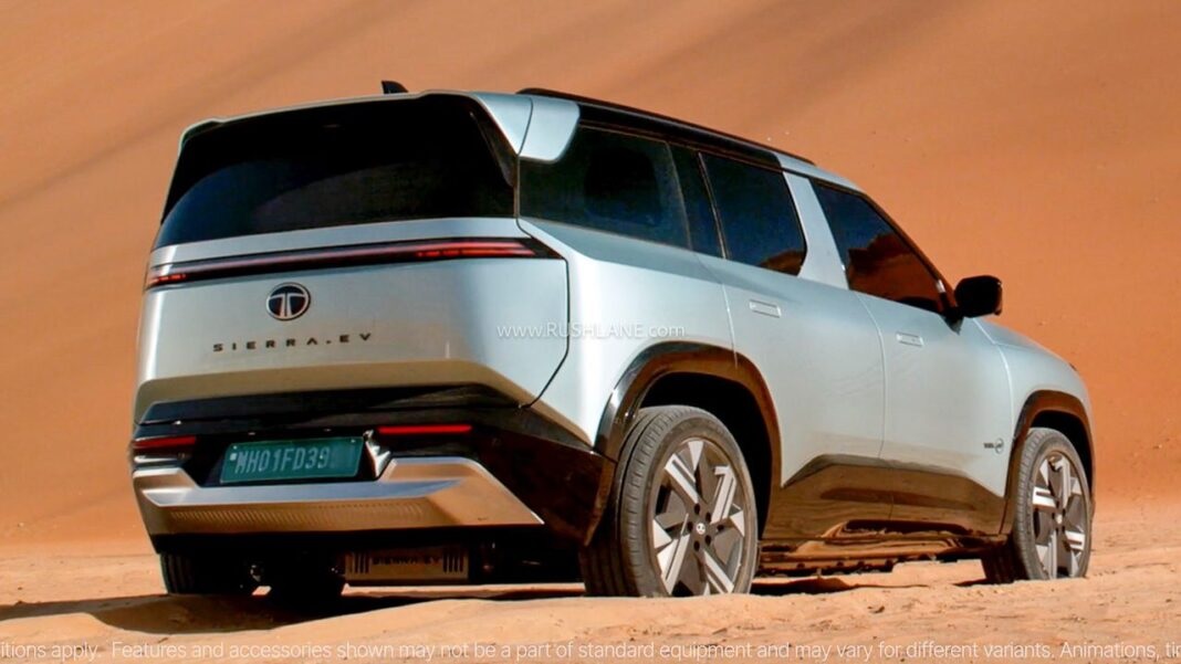 Tata Sierra EV впервые показана без камуфляжа перед дебютом